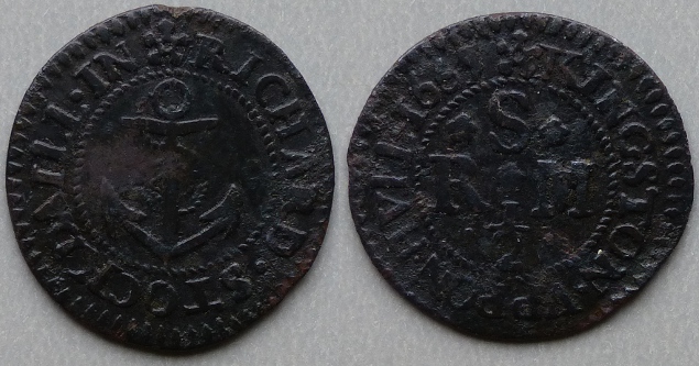 Kingston-upon-Hull, Richard Stockdaill 1665 halfpenny Kingston-upon-Hull, Richard Stockdaill 1665 halfpenny